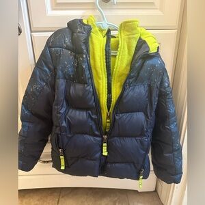 Snozu Puffy Polyester Filled Jacket with Fleece Liner Boys Size 5